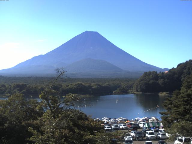 精進湖からの富士山