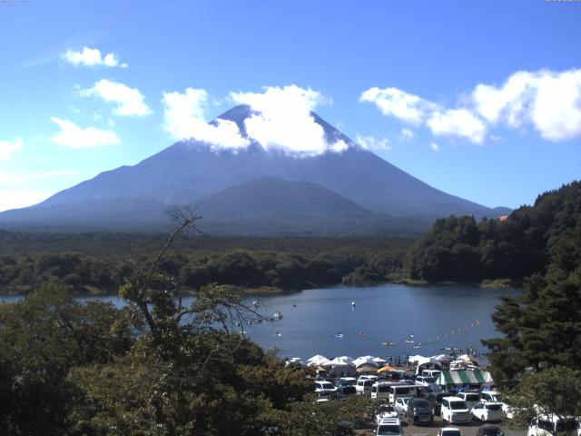 精進湖からの富士山