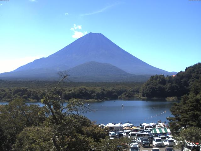 精進湖からの富士山