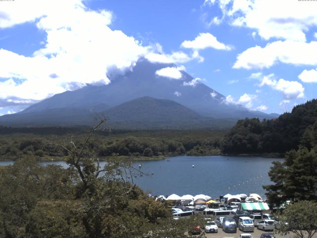 精進湖からの富士山