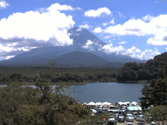 精進湖からの富士山