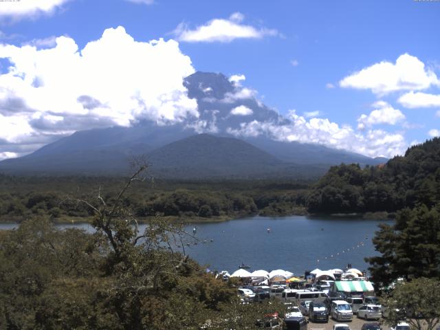 精進湖からの富士山