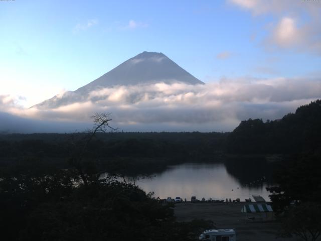 精進湖からの富士山