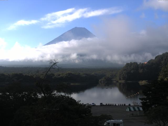 精進湖からの富士山