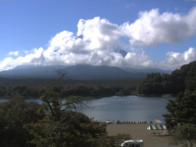 精進湖からの富士山