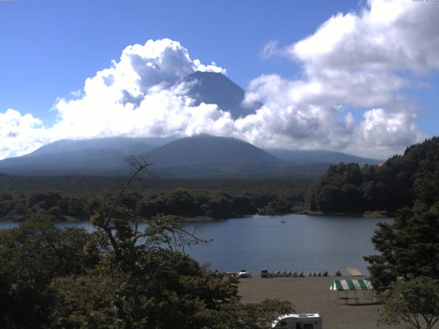 精進湖からの富士山