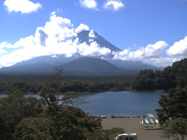 精進湖からの富士山