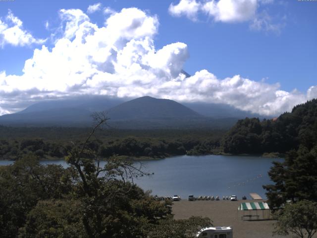 精進湖からの富士山