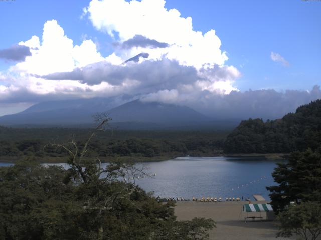 精進湖からの富士山