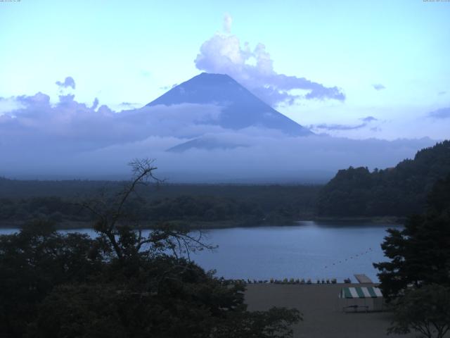 精進湖からの富士山