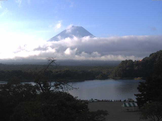 精進湖からの富士山
