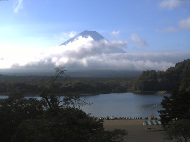 精進湖からの富士山