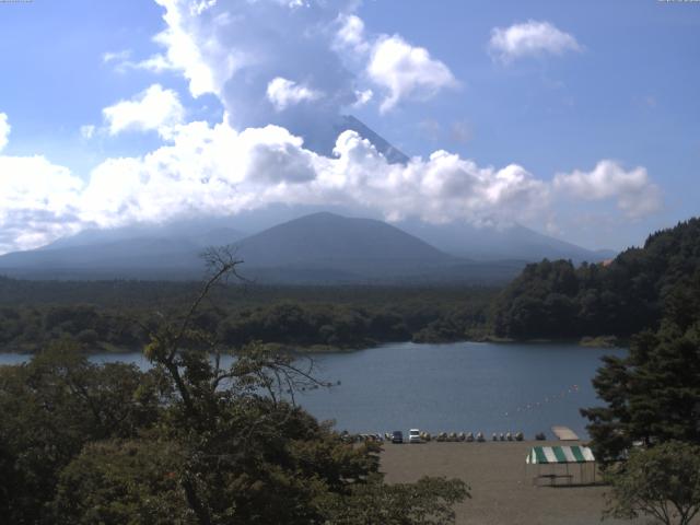 精進湖からの富士山