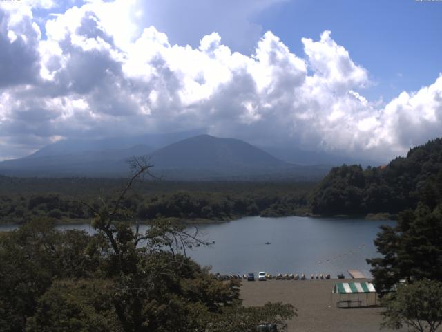 精進湖からの富士山