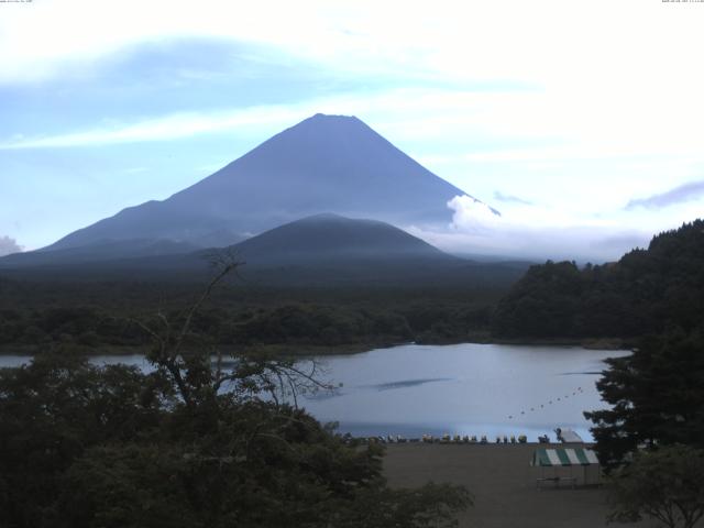 精進湖からの富士山