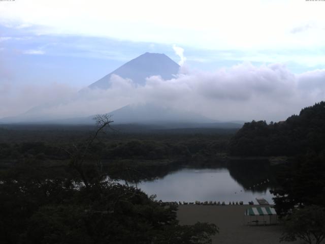 精進湖からの富士山