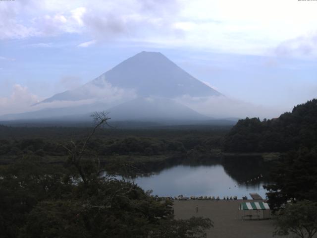 精進湖からの富士山