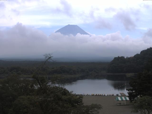 精進湖からの富士山