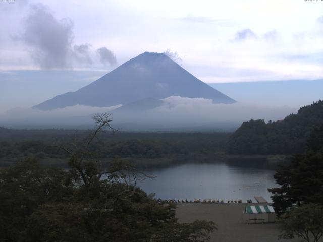 精進湖からの富士山