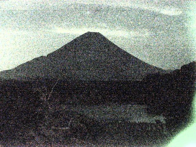 精進湖からの富士山