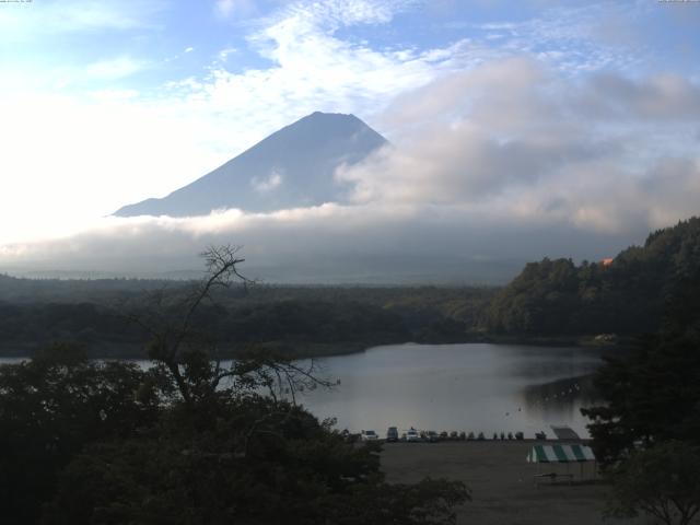 精進湖からの富士山