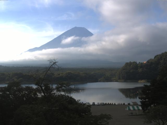 精進湖からの富士山