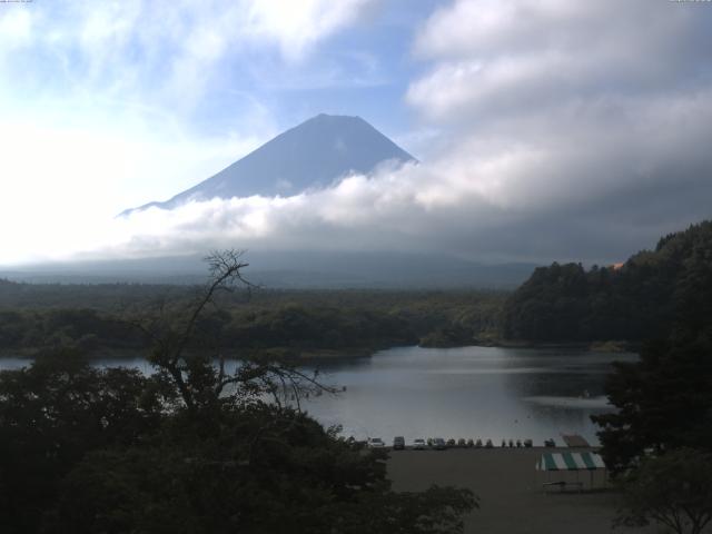精進湖からの富士山