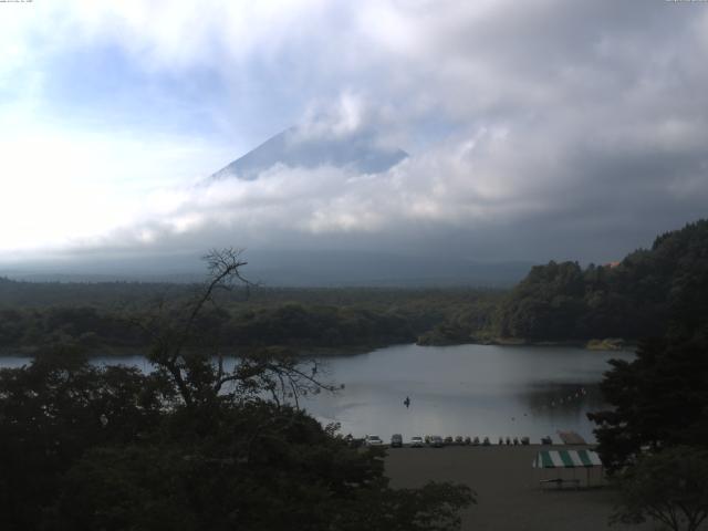 精進湖からの富士山
