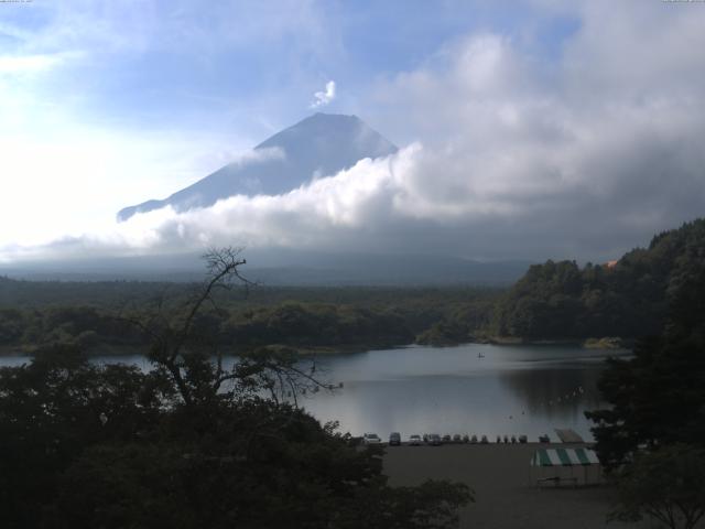 精進湖からの富士山