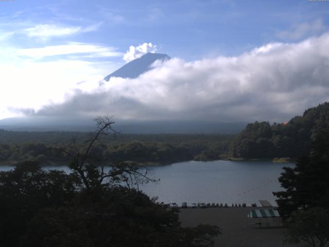 精進湖からの富士山