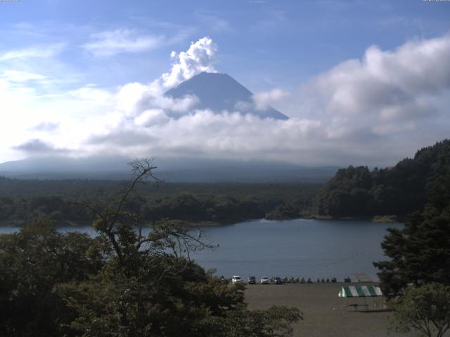 精進湖からの富士山