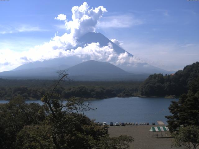 精進湖からの富士山