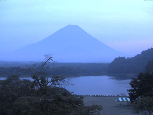 精進湖からの富士山