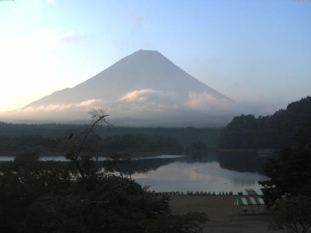 精進湖からの富士山