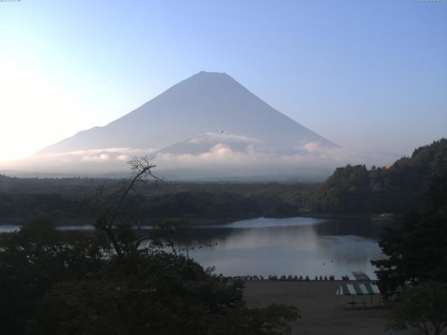 精進湖からの富士山