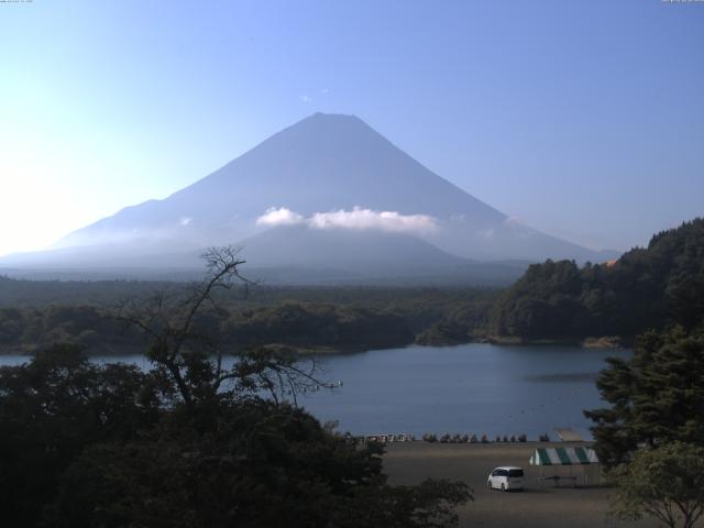 精進湖からの富士山