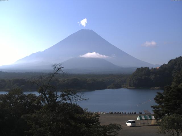 精進湖からの富士山