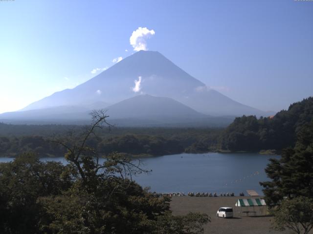 精進湖からの富士山