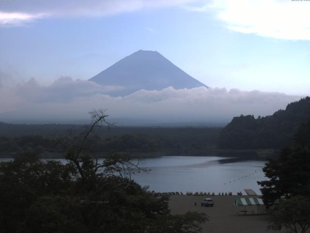 精進湖からの富士山
