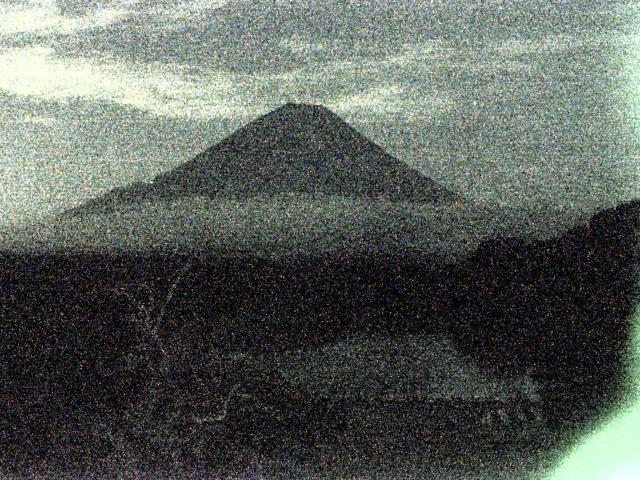 精進湖からの富士山