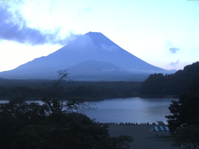 精進湖からの富士山