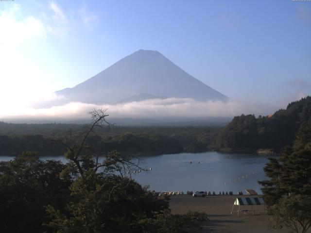 精進湖からの富士山
