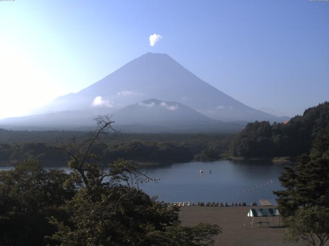 精進湖からの富士山