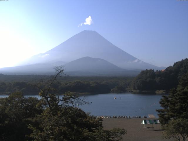 精進湖からの富士山