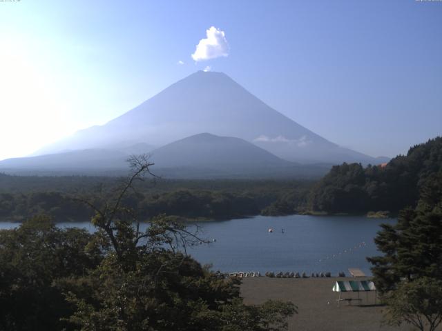 精進湖からの富士山