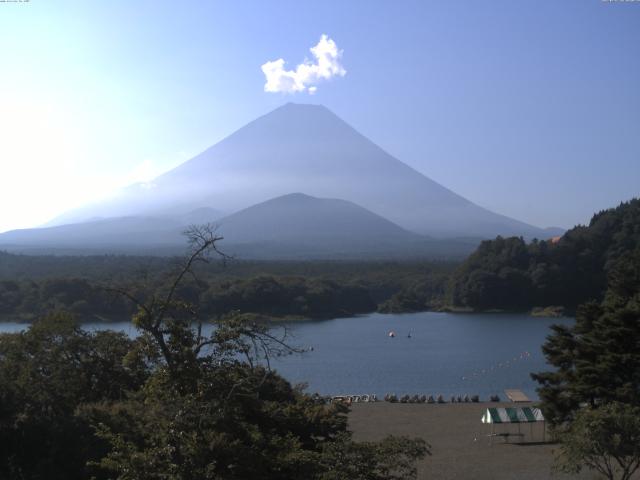精進湖からの富士山