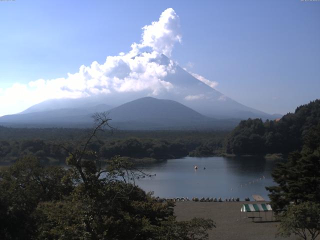 精進湖からの富士山