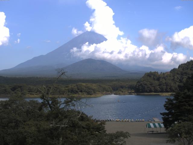 精進湖からの富士山