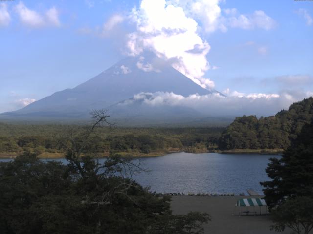 精進湖からの富士山