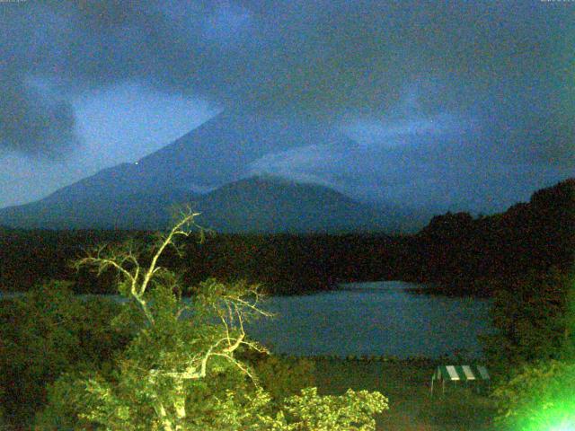 精進湖からの富士山